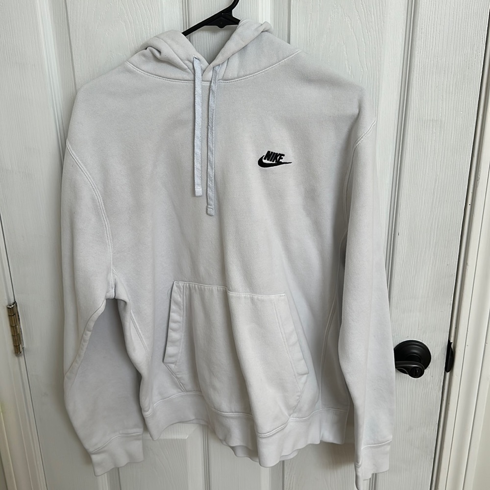 Nike white hoodie size medium
